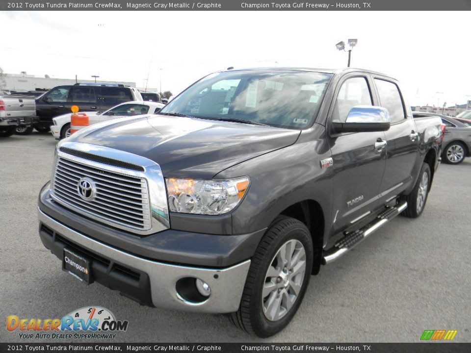 2012 Toyota Tundra Platinum CrewMax Magnetic Gray Metallic / Graphite Photo #1