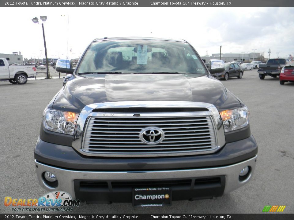 2012 Toyota Tundra Platinum CrewMax Magnetic Gray Metallic / Graphite Photo #2