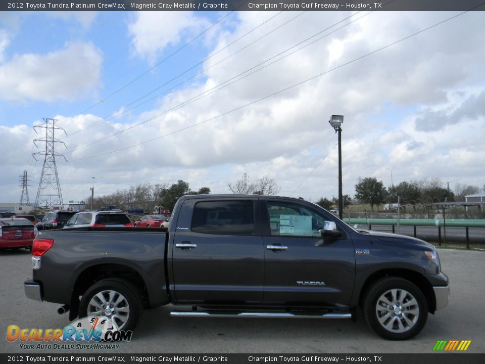 2012 Toyota Tundra Platinum CrewMax Magnetic Gray Metallic / Graphite Photo #4