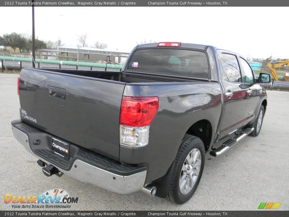 2012 Toyota Tundra Platinum CrewMax Magnetic Gray Metallic / Graphite Photo #5