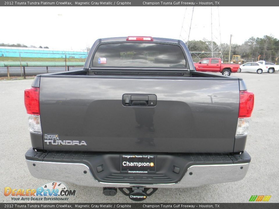 2012 Toyota Tundra Platinum CrewMax Magnetic Gray Metallic / Graphite Photo #6