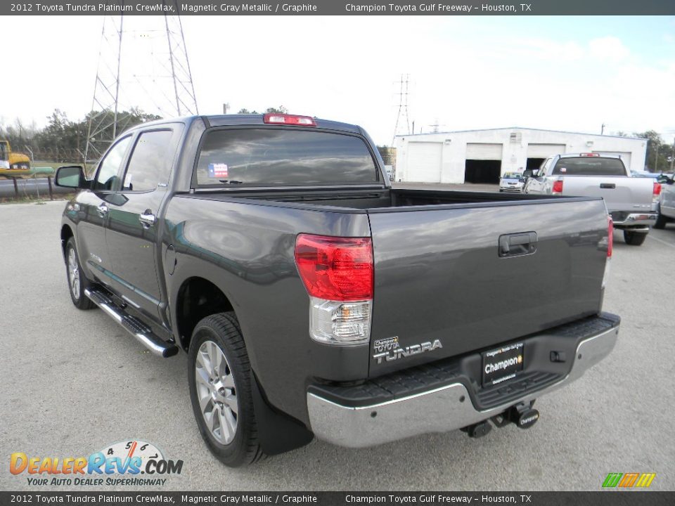 2012 Toyota Tundra Platinum CrewMax Magnetic Gray Metallic / Graphite Photo #7
