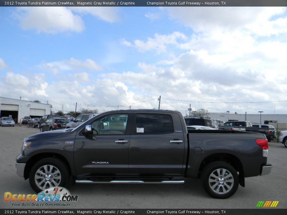 2012 Toyota Tundra Platinum CrewMax Magnetic Gray Metallic / Graphite Photo #8