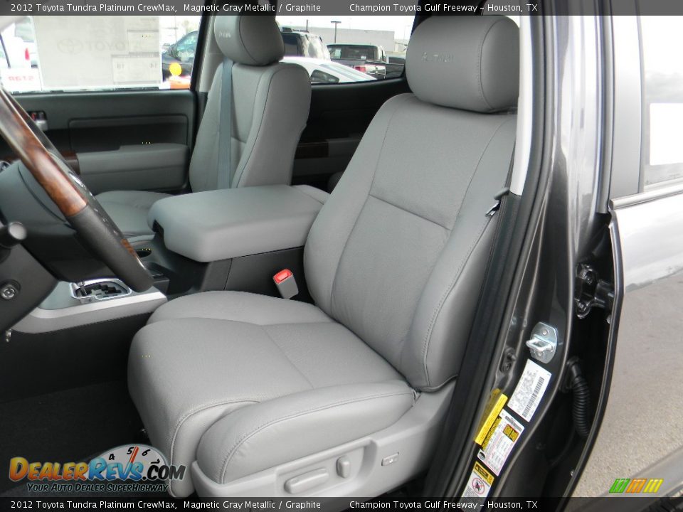 Front Seat of 2012 Toyota Tundra Platinum CrewMax Photo #11