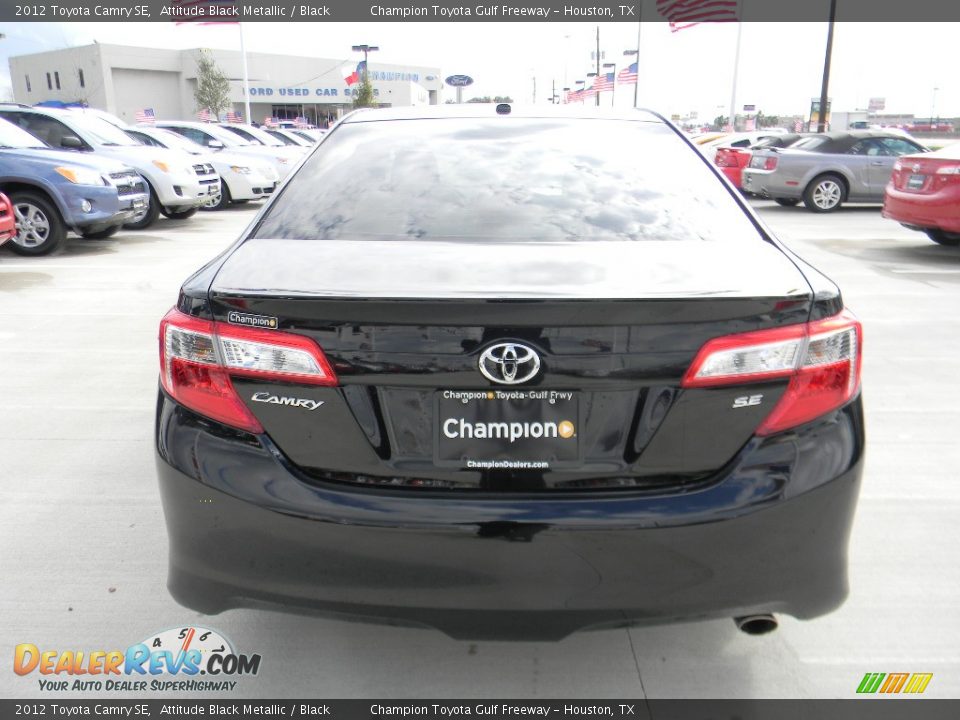 2012 Toyota Camry SE Attitude Black Metallic / Black Photo #6