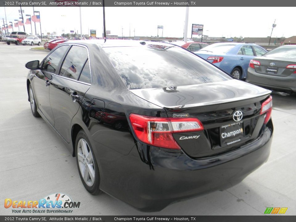 2012 Toyota Camry SE Attitude Black Metallic / Black Photo #7