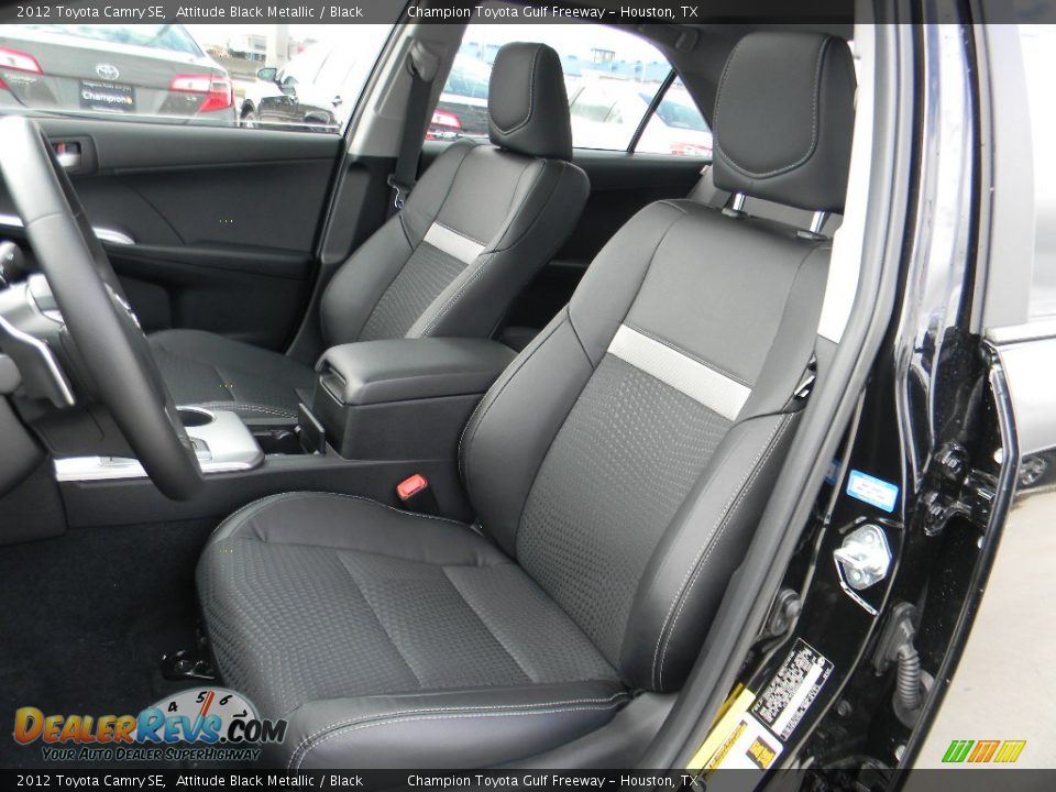 Black Interior - 2012 Toyota Camry SE Photo #11