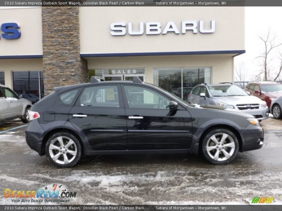 2010 Subaru Impreza Outback Sport Wagon Obsidian Black Pearl / Carbon Black Photo #8