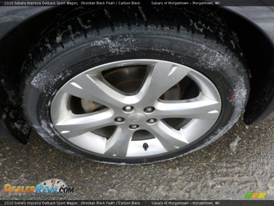 2010 Subaru Impreza Outback Sport Wagon Obsidian Black Pearl / Carbon Black Photo #9
