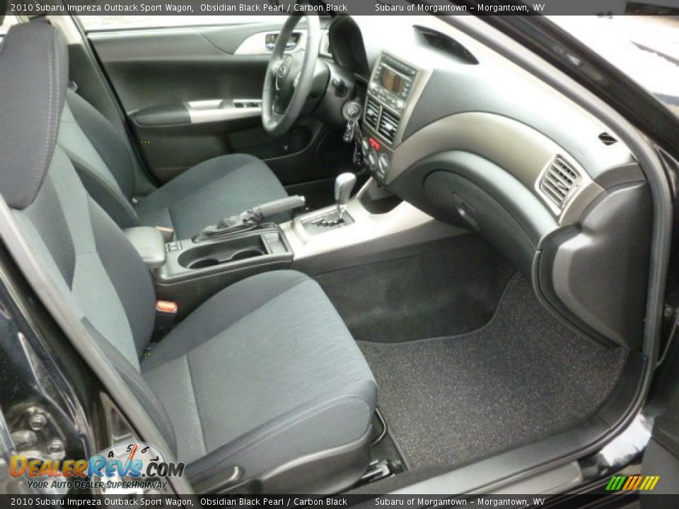 Carbon Black Interior - 2010 Subaru Impreza Outback Sport Wagon Photo #10