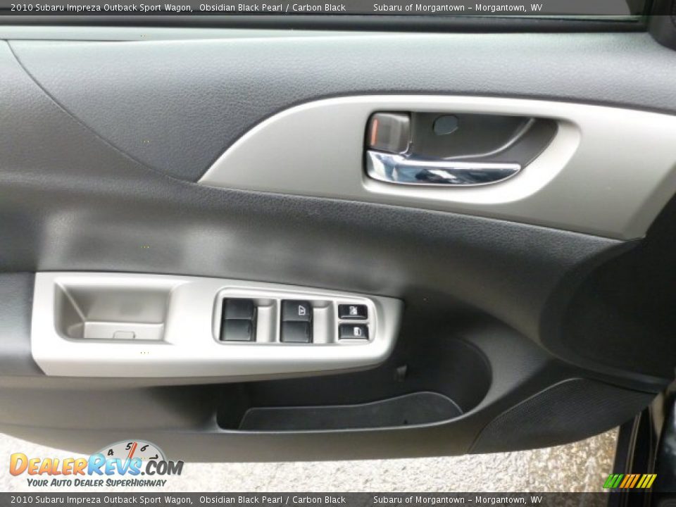 2010 Subaru Impreza Outback Sport Wagon Obsidian Black Pearl / Carbon Black Photo #17