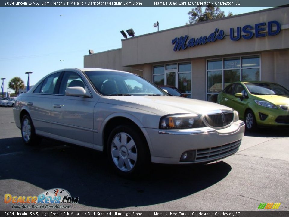 2004 Lincoln LS V6 Light French Silk Metallic / Dark Stone/Medium Light Stone Photo #2