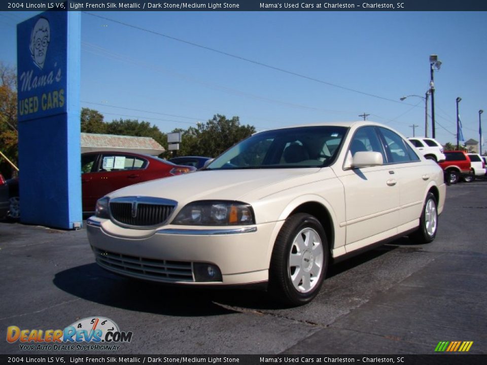 2004 Lincoln LS V6 Light French Silk Metallic / Dark Stone/Medium Light Stone Photo #4