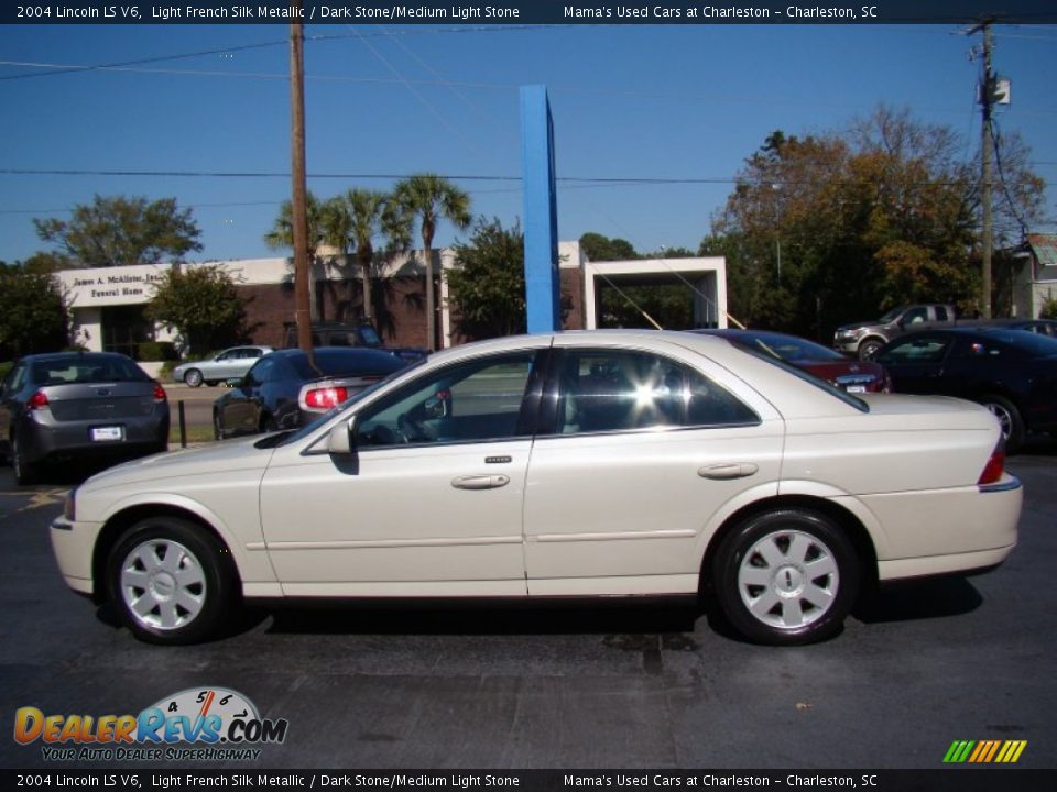 2004 Lincoln LS V6 Light French Silk Metallic / Dark Stone/Medium Light Stone Photo #5