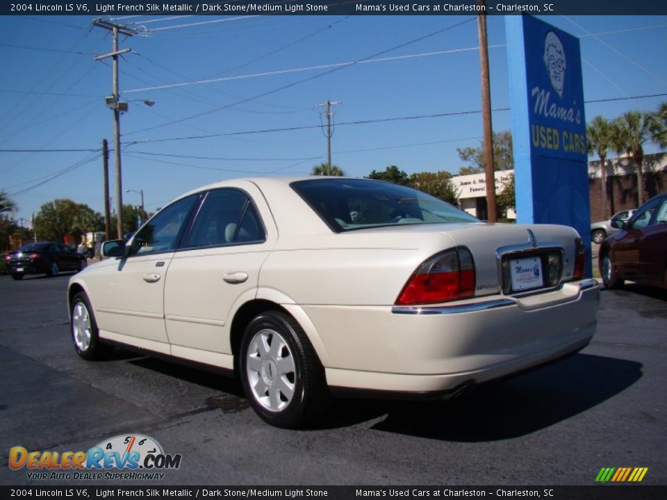 2004 Lincoln LS V6 Light French Silk Metallic / Dark Stone/Medium Light Stone Photo #6