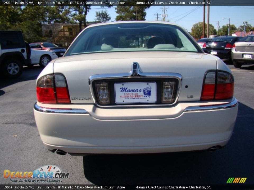 2004 Lincoln LS V6 Light French Silk Metallic / Dark Stone/Medium Light Stone Photo #7