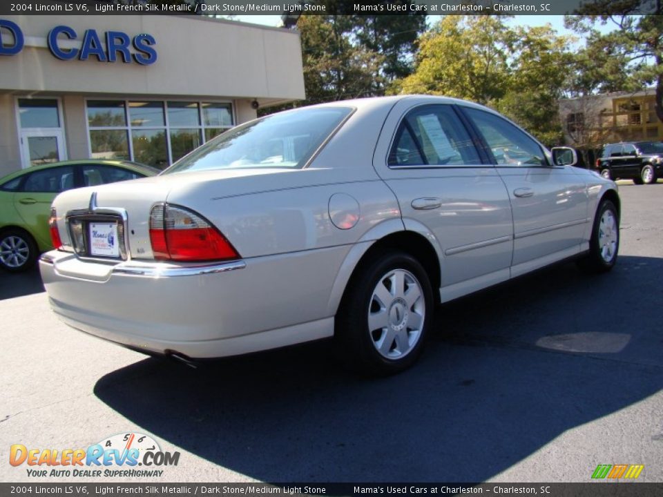 2004 Lincoln LS V6 Light French Silk Metallic / Dark Stone/Medium Light Stone Photo #8