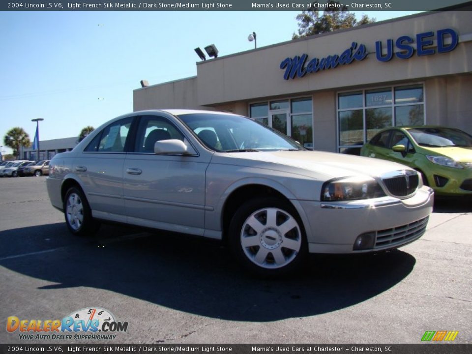 2004 Lincoln LS V6 Light French Silk Metallic / Dark Stone/Medium Light Stone Photo #33