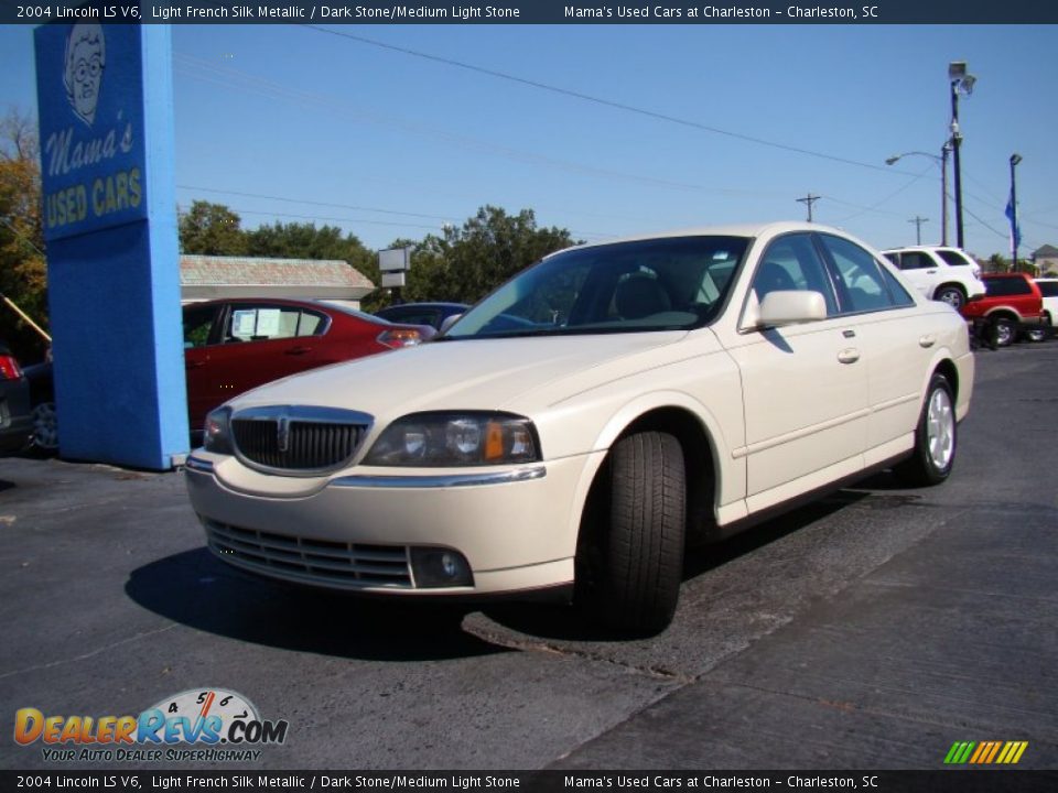 2004 Lincoln LS V6 Light French Silk Metallic / Dark Stone/Medium Light Stone Photo #34