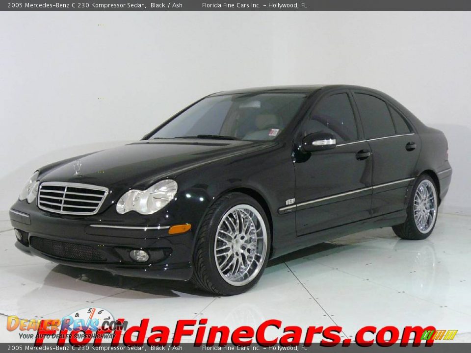 2005 Mercedes-Benz C 230 Kompressor Sedan Black / Ash Photo #1