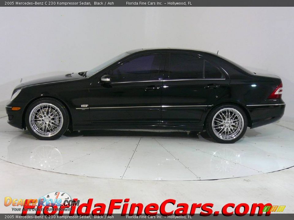 2005 Mercedes-Benz C 230 Kompressor Sedan Black / Ash Photo #3