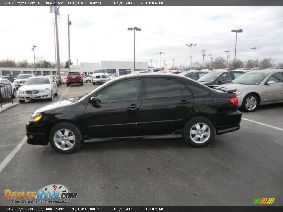 2007 Toyota Corolla S Black Sand Pearl / Dark Charcoal Photo #1