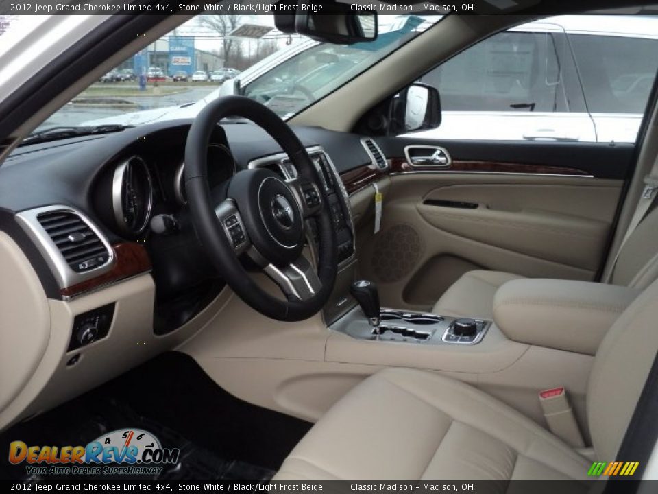 Black Light Frost Beige Interior 2012 Jeep Grand Cherokee