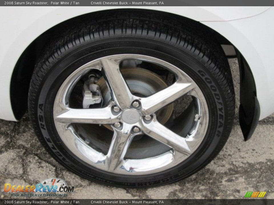 2008 Saturn Sky Roadster Polar White / Tan Photo #3