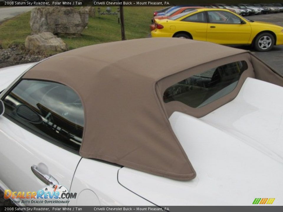 2008 Saturn Sky Roadster Polar White / Tan Photo #4