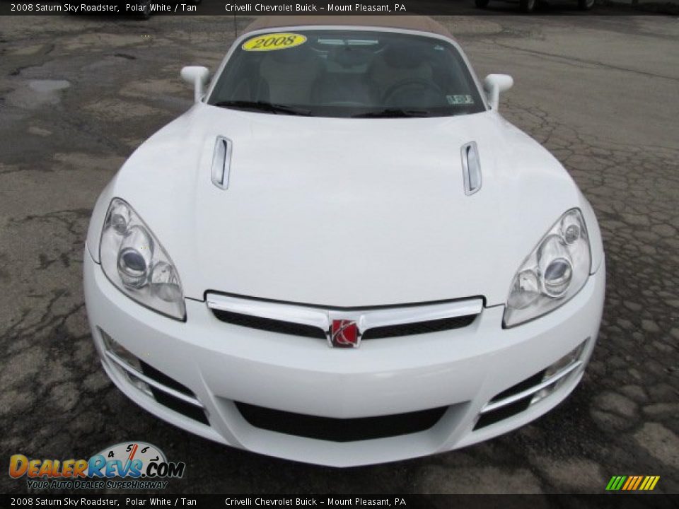 2008 Saturn Sky Roadster Polar White / Tan Photo #10