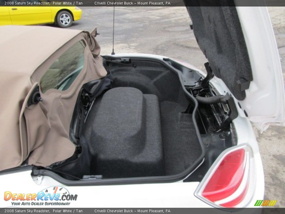 2008 Saturn Sky Roadster Polar White / Tan Photo #13