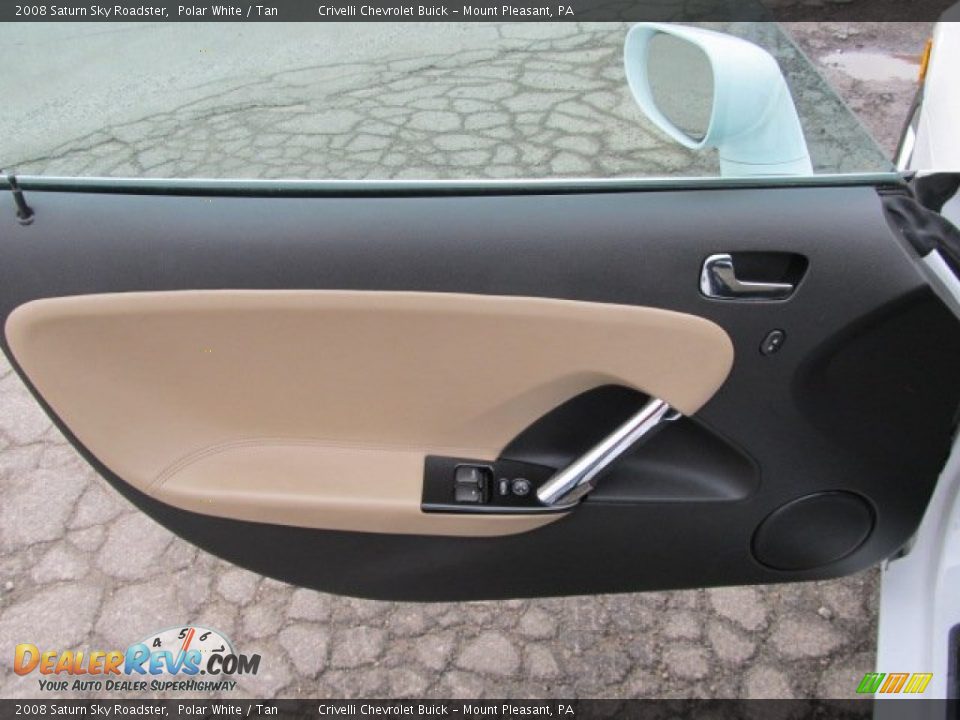 2008 Saturn Sky Roadster Polar White / Tan Photo #14