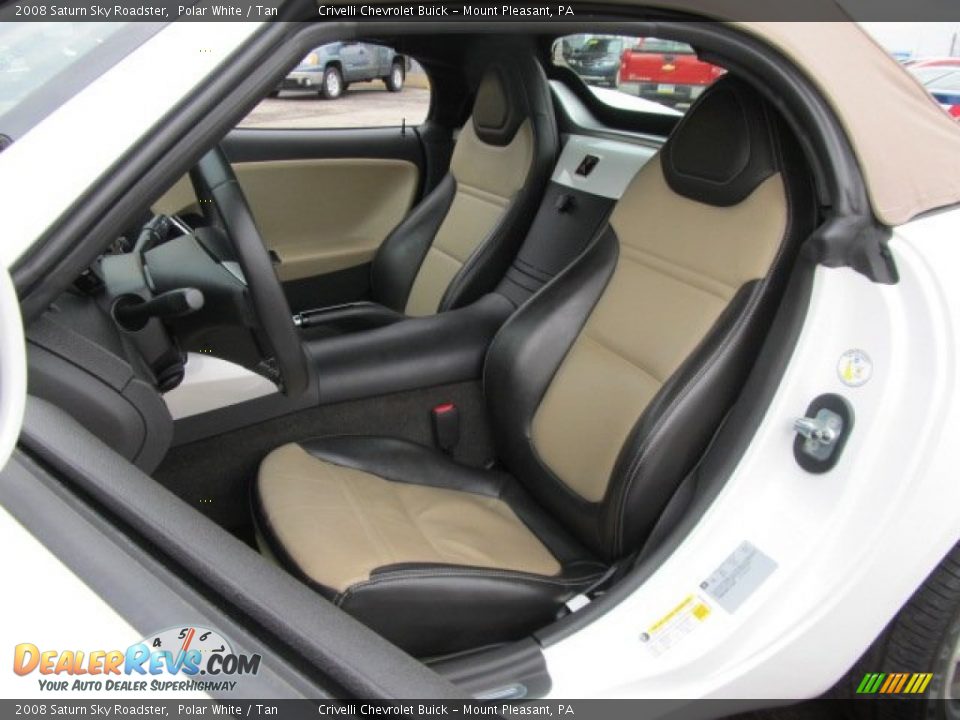 2008 Saturn Sky Roadster Polar White / Tan Photo #15