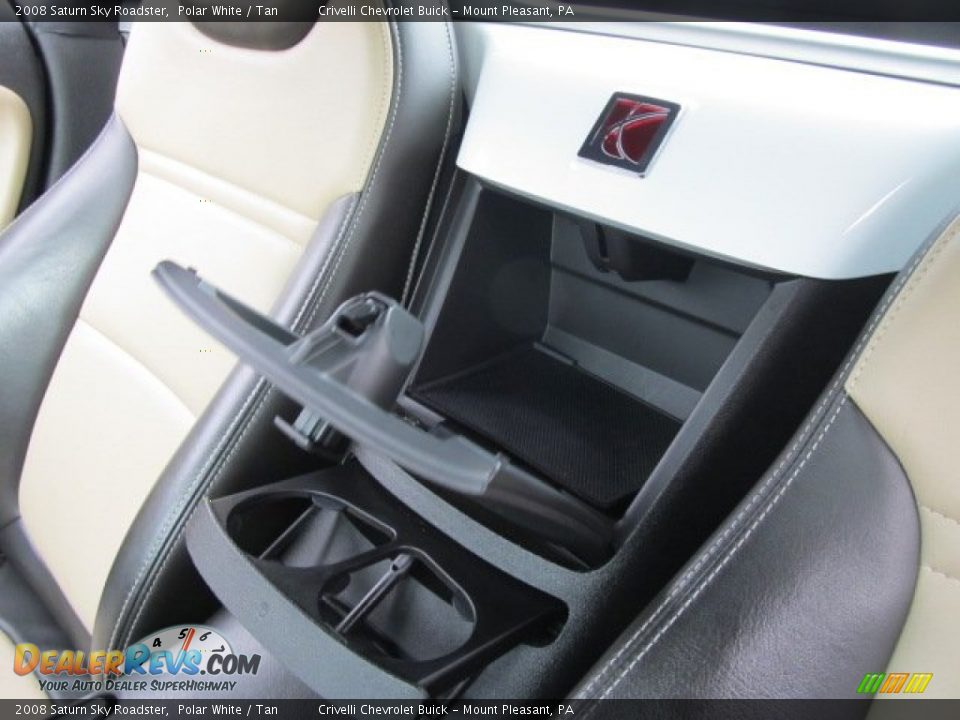2008 Saturn Sky Roadster Polar White / Tan Photo #16