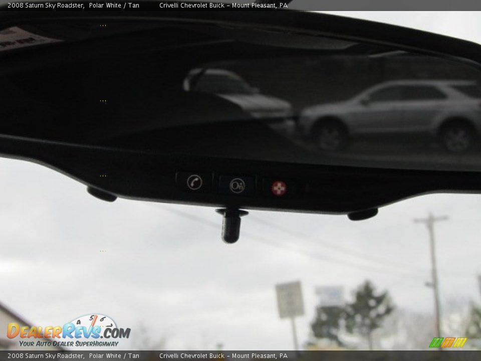 2008 Saturn Sky Roadster Polar White / Tan Photo #21
