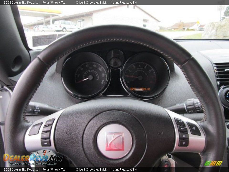 2008 Saturn Sky Roadster Polar White / Tan Photo #22