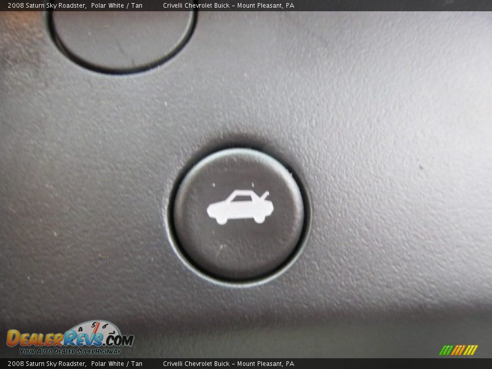 2008 Saturn Sky Roadster Polar White / Tan Photo #23
