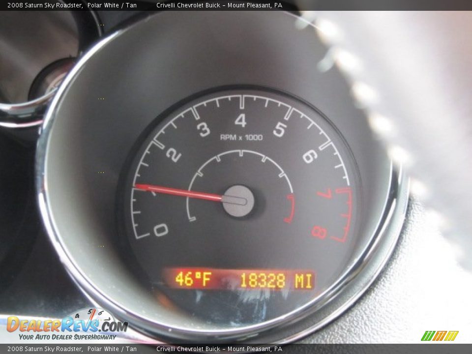 2008 Saturn Sky Roadster Polar White / Tan Photo #30