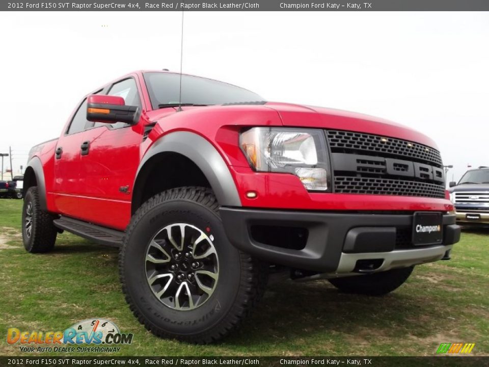 2012 Ford F150 SVT Raptor SuperCrew 4x4 Race Red / Raptor Black Leather/Cloth Photo #1