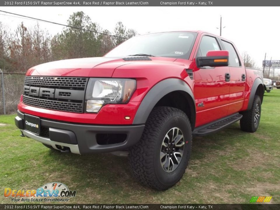 2012 Ford F150 SVT Raptor SuperCrew 4x4 Race Red / Raptor Black Leather/Cloth Photo #3