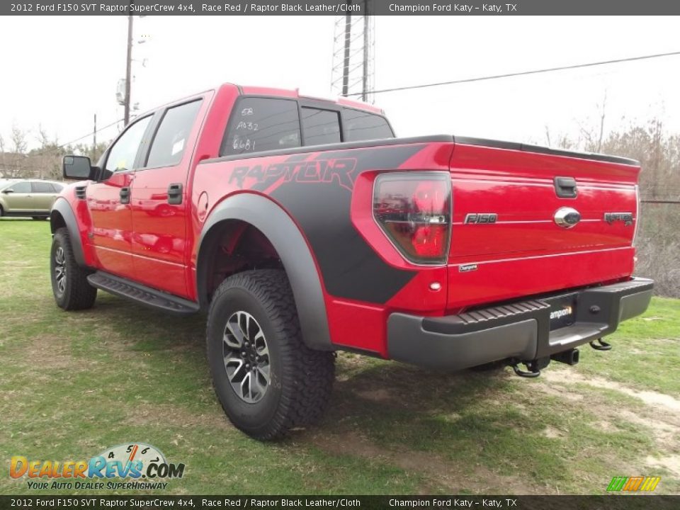 2012 Ford F150 SVT Raptor SuperCrew 4x4 Race Red / Raptor Black Leather/Cloth Photo #5