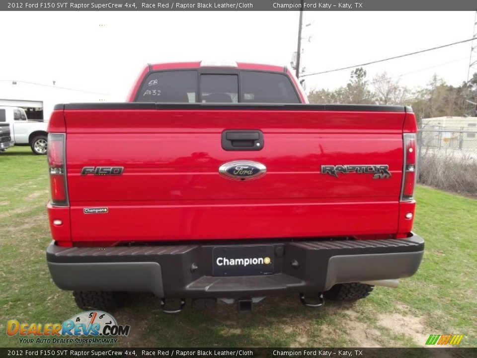 2012 Ford F150 SVT Raptor SuperCrew 4x4 Race Red / Raptor Black Leather/Cloth Photo #6