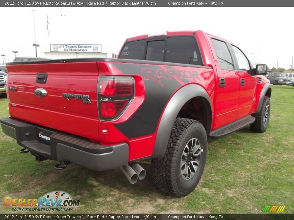 2012 Ford F150 SVT Raptor SuperCrew 4x4 Race Red / Raptor Black Leather/Cloth Photo #7