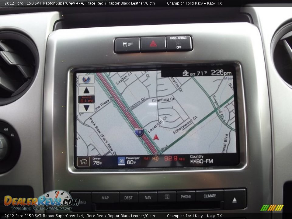 Navigation of 2012 Ford F150 SVT Raptor SuperCrew 4x4 Photo #25