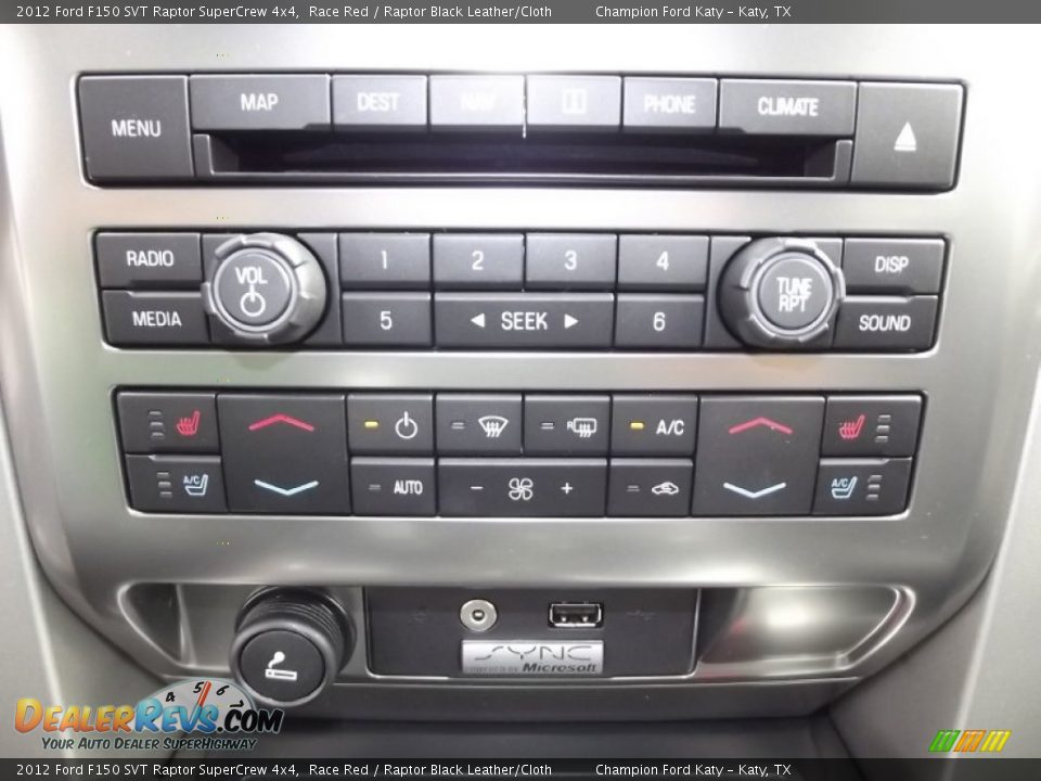 Controls of 2012 Ford F150 SVT Raptor SuperCrew 4x4 Photo #27