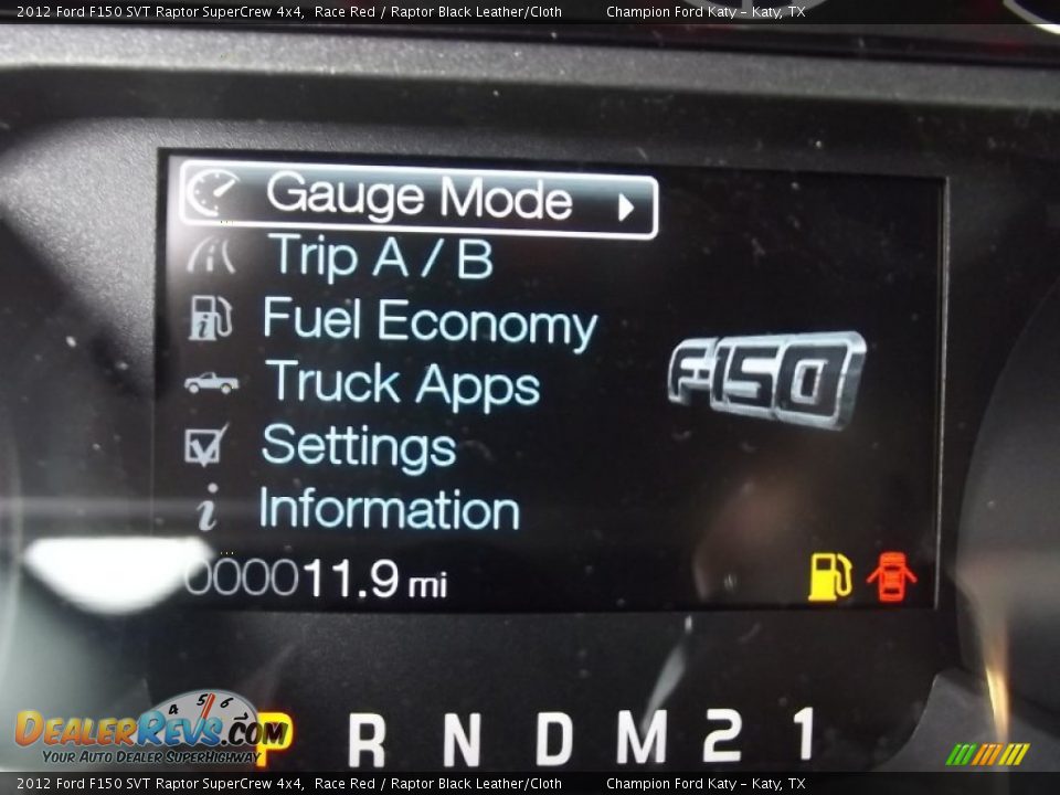 2012 Ford F150 SVT Raptor SuperCrew 4x4 Race Red / Raptor Black Leather/Cloth Photo #30