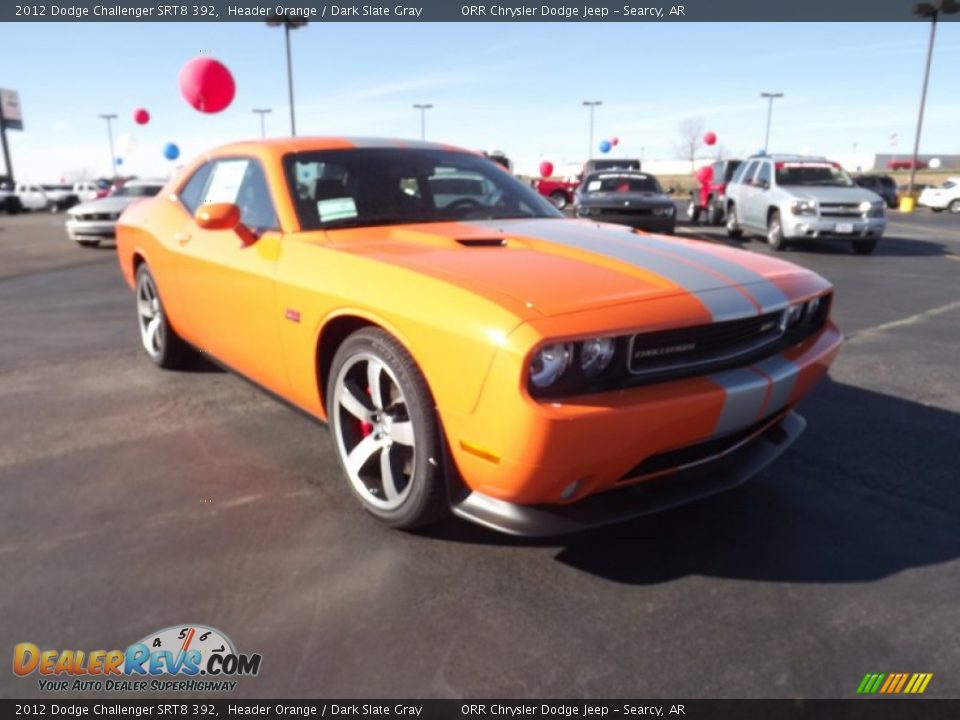 2012 Dodge Challenger SRT8 392 Header Orange / Dark Slate Gray Photo #3