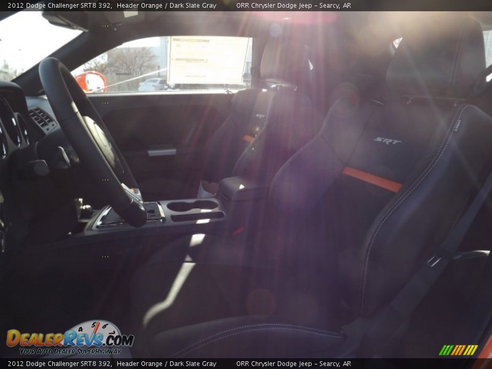 2012 Dodge Challenger SRT8 392 Header Orange / Dark Slate Gray Photo #11