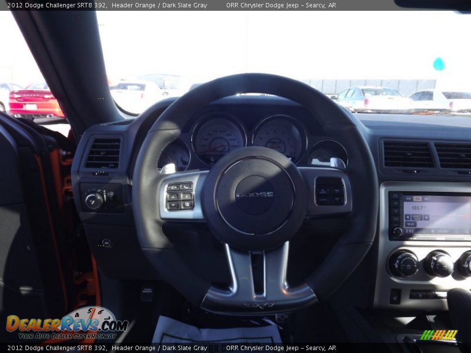 2012 Dodge Challenger SRT8 392 Header Orange / Dark Slate Gray Photo #13