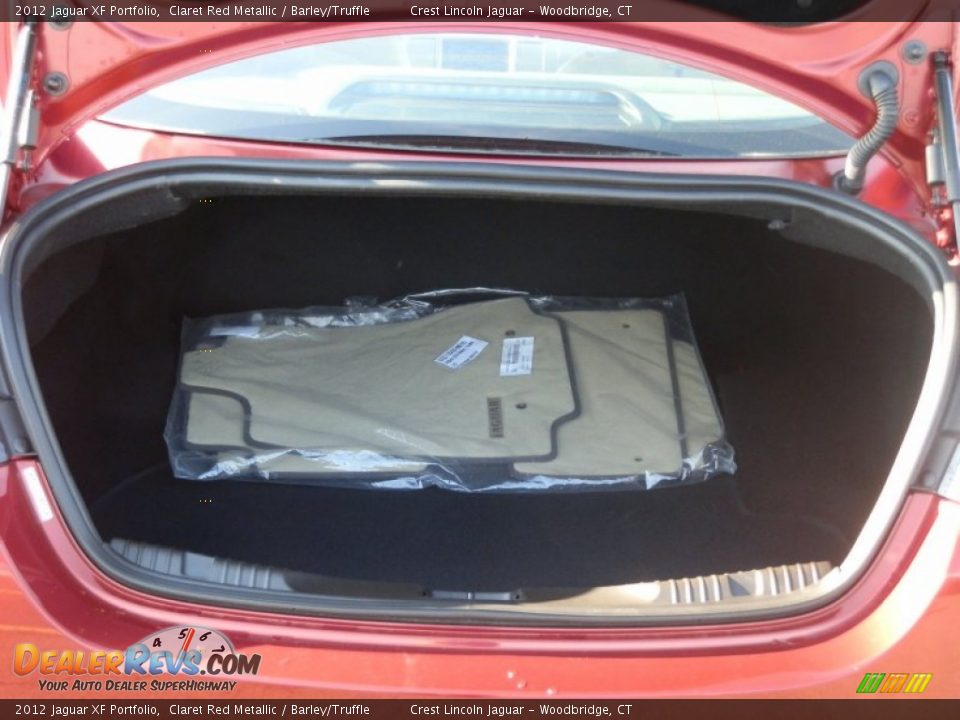 2012 Jaguar XF Portfolio Claret Red Metallic / Barley/Truffle Photo #8